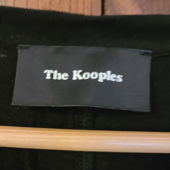 The Kooples Tshirt Linen Blend Beaded Shirt - Picture 5 of 9